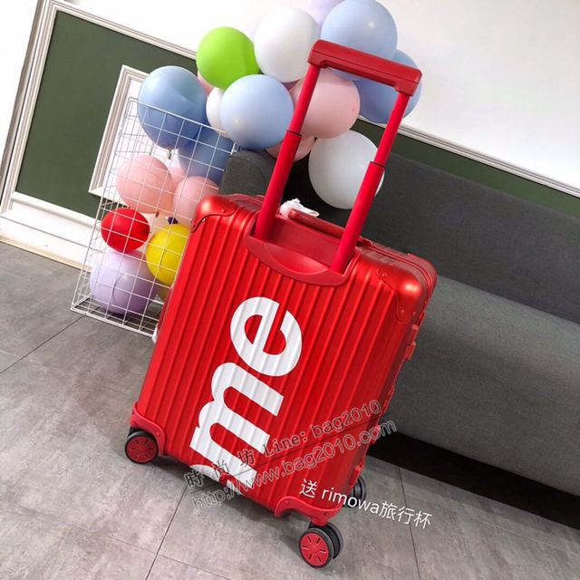 Rimowa拉杆箱 66640 Supreme x rimowa 日默瓦拉箱 全鋁鎂合金 Supreme行李拉杆箱xzx1148